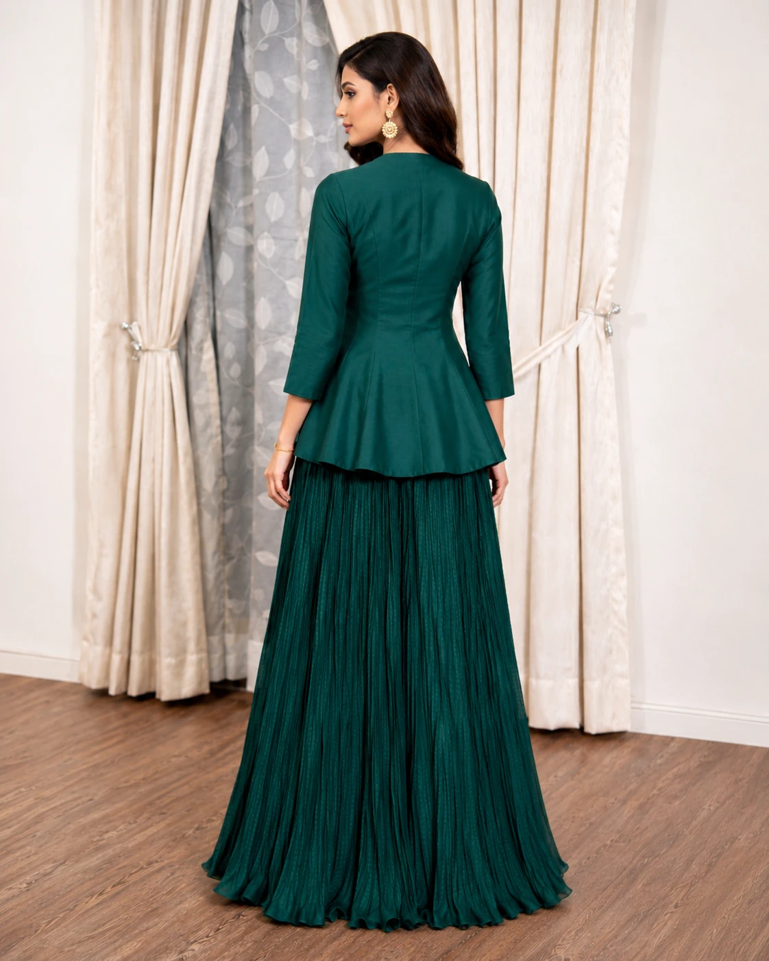 Shisha Silk Top with Tessle Silk Skirt image 3