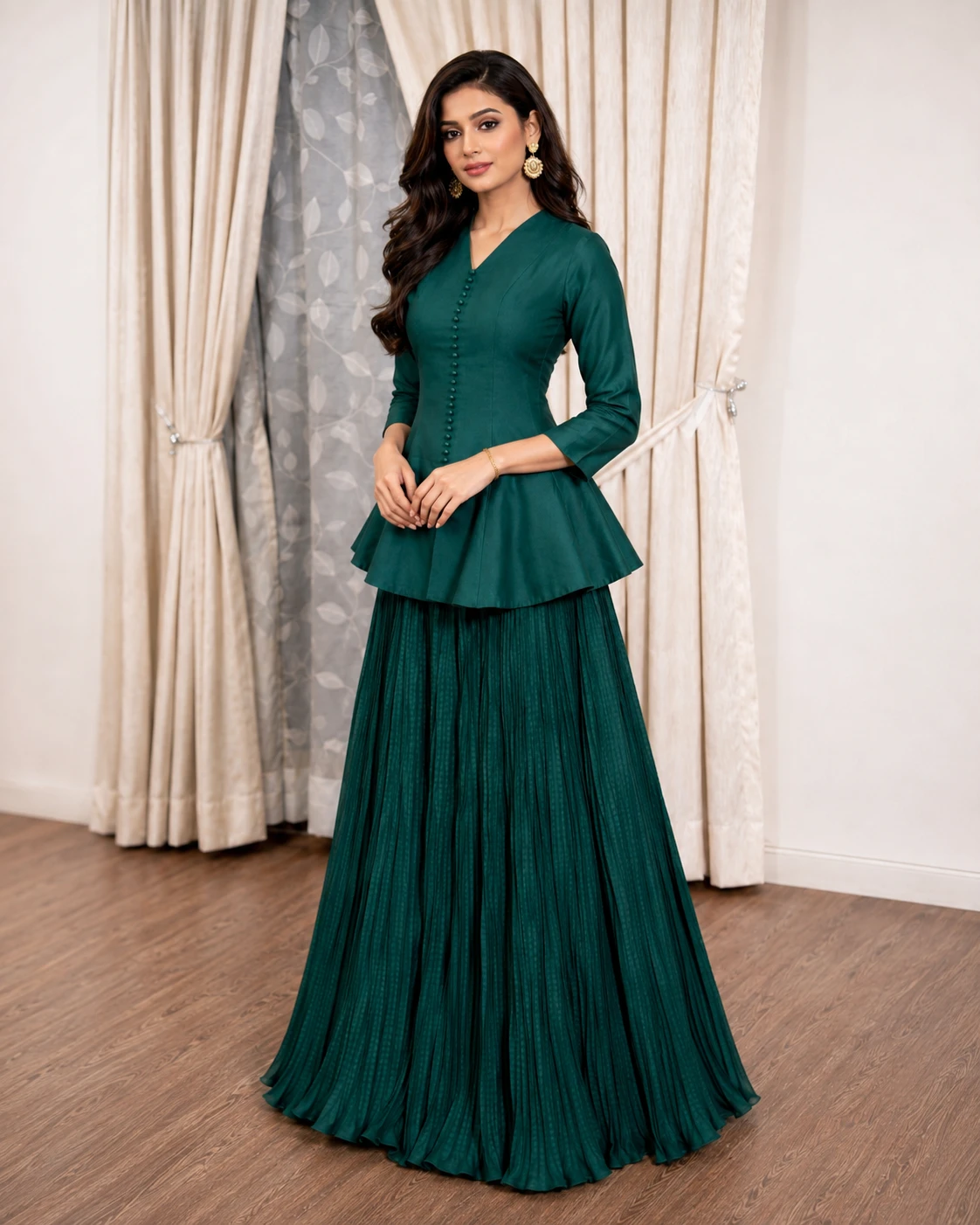 Shisha Silk Top with Tessle Silk Skirt image 4