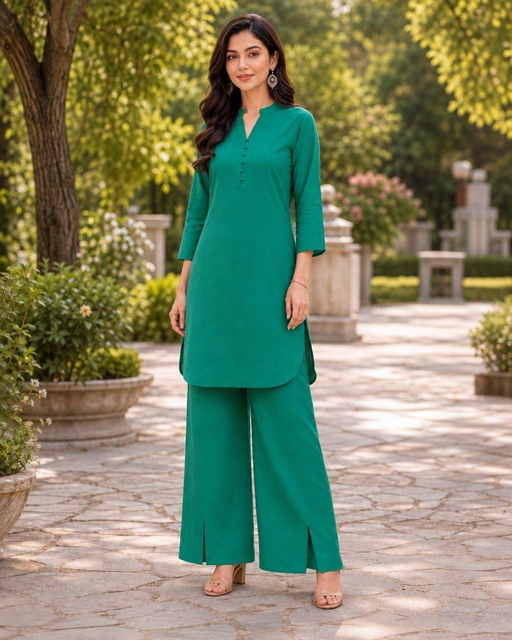 Independence Day Premium Summer Cotton Self-Lined Co-Ord Set